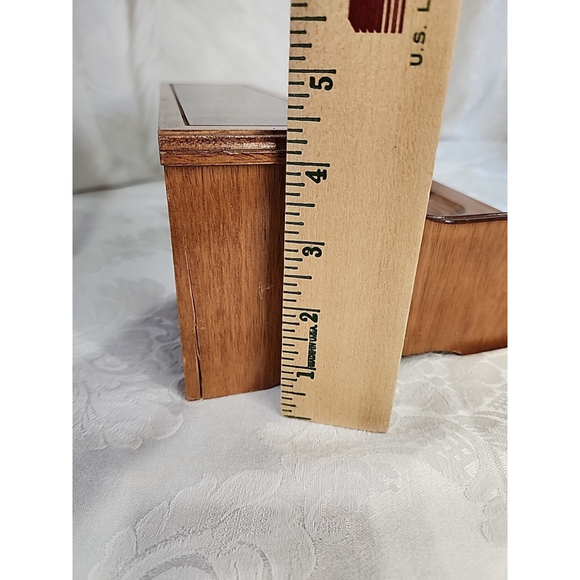 Solid Oak Men's Dresser Desk Valet Storage Decor 11" X 6.5" X 4.5" - Picture 14 of 15